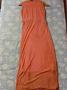 Rusted Coral long Gown