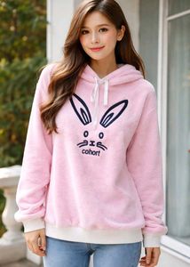 Cute Pink Bunny Hoodie