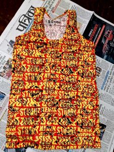 Minion Graphic Print Tank Top