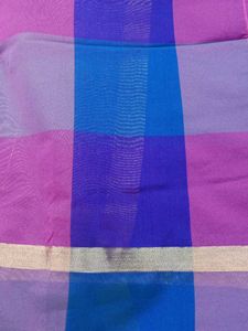 Vibrant Checkered Silk Saree