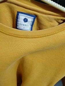 Women's Sunflower Yellow Cotton Sweatshirt