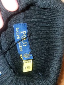 Men's Black Cable Knit Sweater