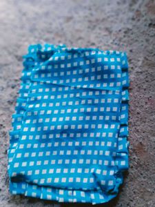 Cute Blue Gingham Tote Bag