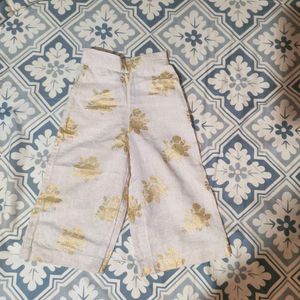 Girls' Gold Floral Outfit