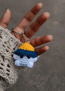 kawai mushroom keychains