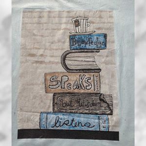 ☕📚 Ladybird🐞Graphic Print  T-Shirt 2XL Korean