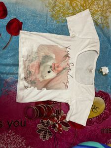 White Graphic Tee - Keep Smiling