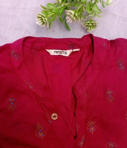 Maroon Printed Anarkali 🌼🛍️