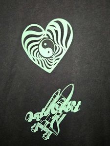 H&amp;M Divided Ocersized Graphic Print Black T-Shirt