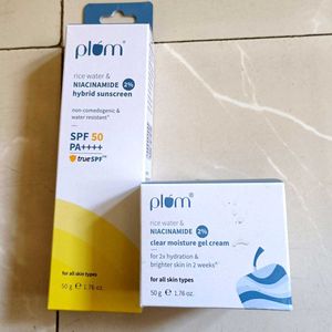 🆕 Plum Rice Water & Niacinamide Sunscreen & Ge