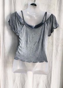 gothic grey top