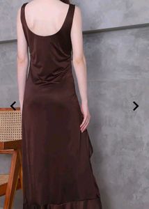 Brown Shein Maxi Slip Dress