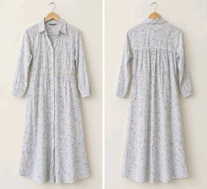 Ajio Printed Shirt Dress