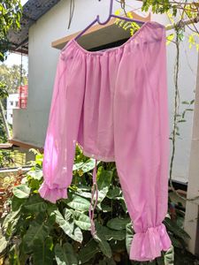 Pink Smocked Top
