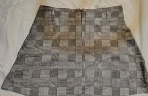 Plaid Pleated Mini Skirt