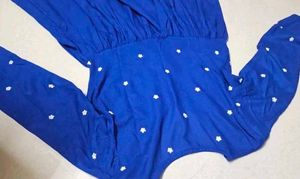 Royal Blue Embroidered Kurta Set