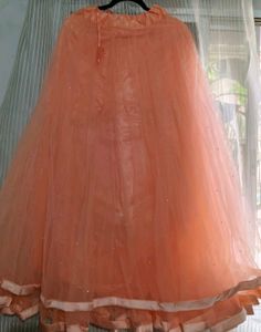 pastel peach/coral lehenga set