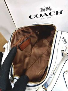 COACH* *WHITE CHALK SKETCH PRINT ROWAN SATCHEL BAG