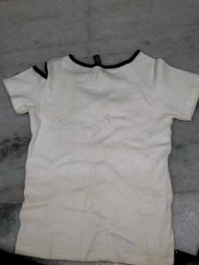 Stylish White Cut-Out T-Shirt ✨