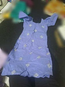 Lavender Striped kurti