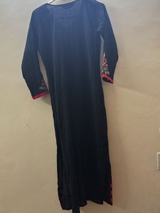 Black Cotton Kurti