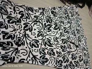 Stylish Black and White Printed Dress