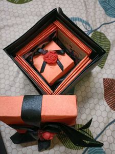 Elegant Gift Box with Rose Accent