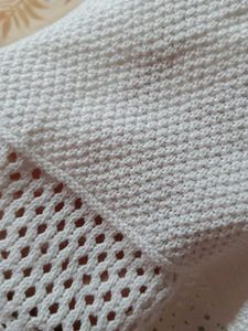 White Crochet V-Neck Tank Top