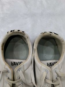 Classic White Lace-Up Sneakers
