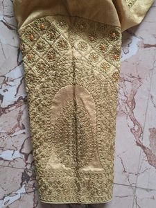Elegant Gold Embroidered Blouse