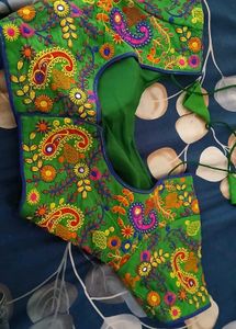 Vibrant Embroidered Ethnic Blouse