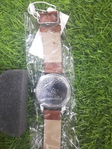 Gesture Watch with Leather Strap