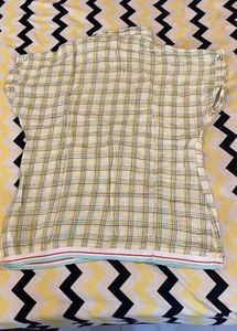 Checked Button-Up Shirt