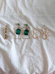 earring and hair pin set