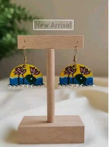 Handcrafted Lotus Earrings