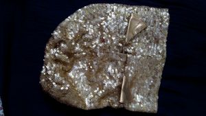 Golden sequined potli