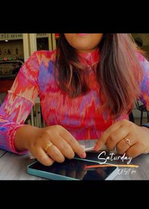 Vibrant Tie-Dye Mesh Top