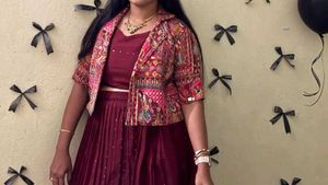 Maroon Lehenga Choli Set