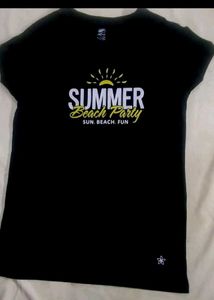 Summer Beach Party Black T-Shirt