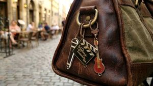 Retro Movie, Music &amp; Guitar Keychains