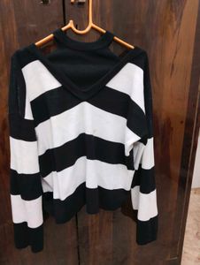 Black And White Sweater