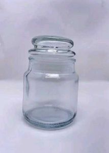 Clear Glass Storage Jar with Lid