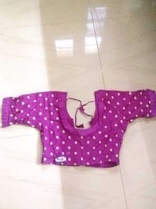 Purple Polka Dot Blouse32 Size