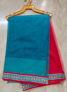 Dual shaded net sari 2-3 times used in very good condition