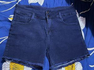 Dark Wash Denim Shorts