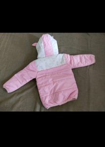 Frendz Kids Pink Bunny Puffer Jacket