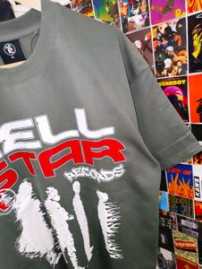 HELLSTAR GRAPHIC PRINTED OVERSIZE TEE ❤️‍🔥👽🔥