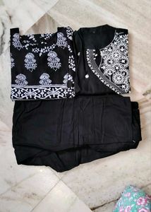 🖤Combo Of Black Kurta Set