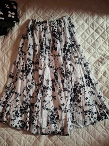 Bohemian Floral Print Maxi Skirt