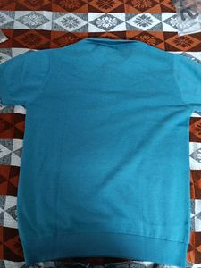 Men's Blue Zip Neck Sweater